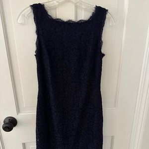 Adrianna Papell Navy Lace Cocktail dress